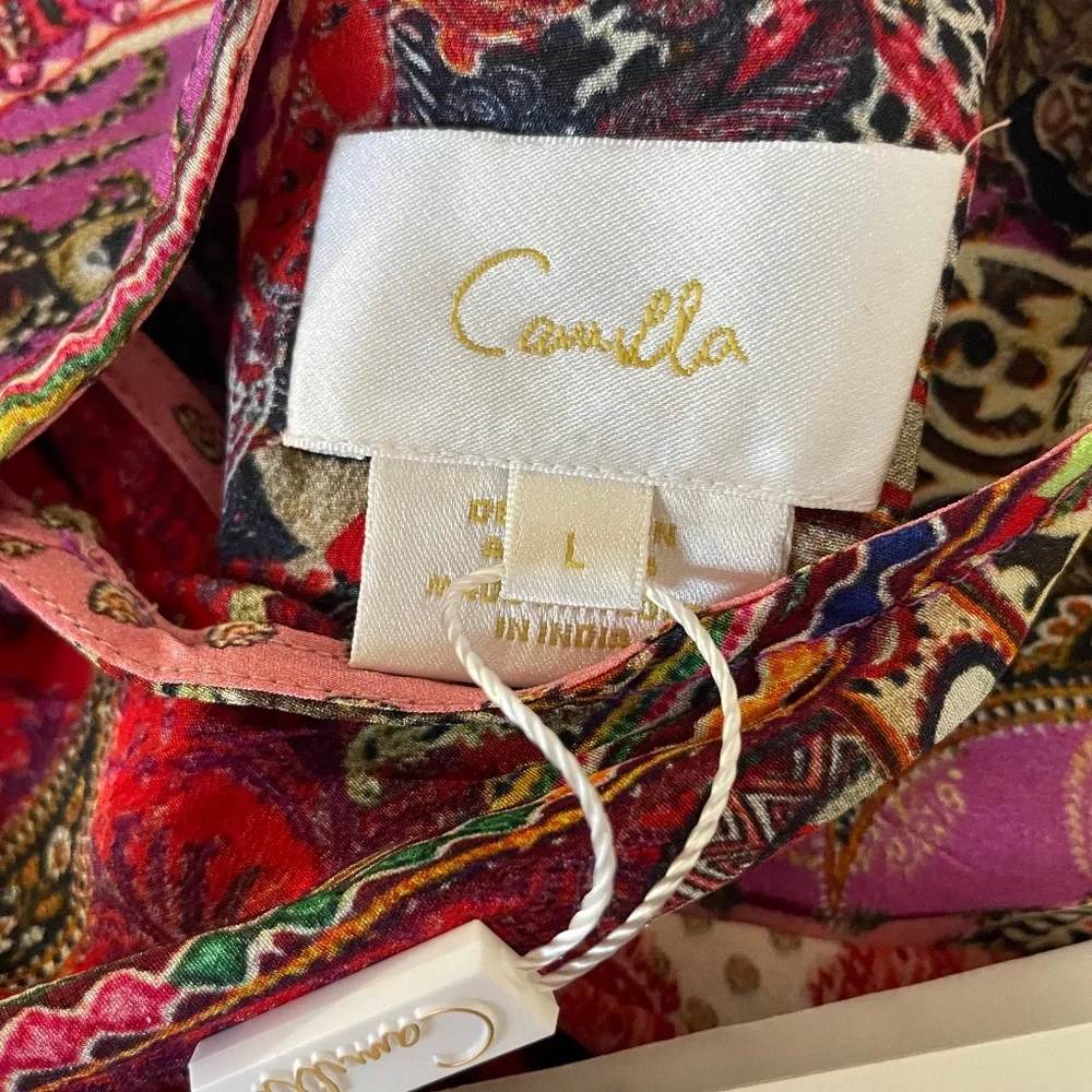 Crystal-embellished Printed Silk Crepe De Chine Mini Dress from CAMILLA - Picture 13 of 15